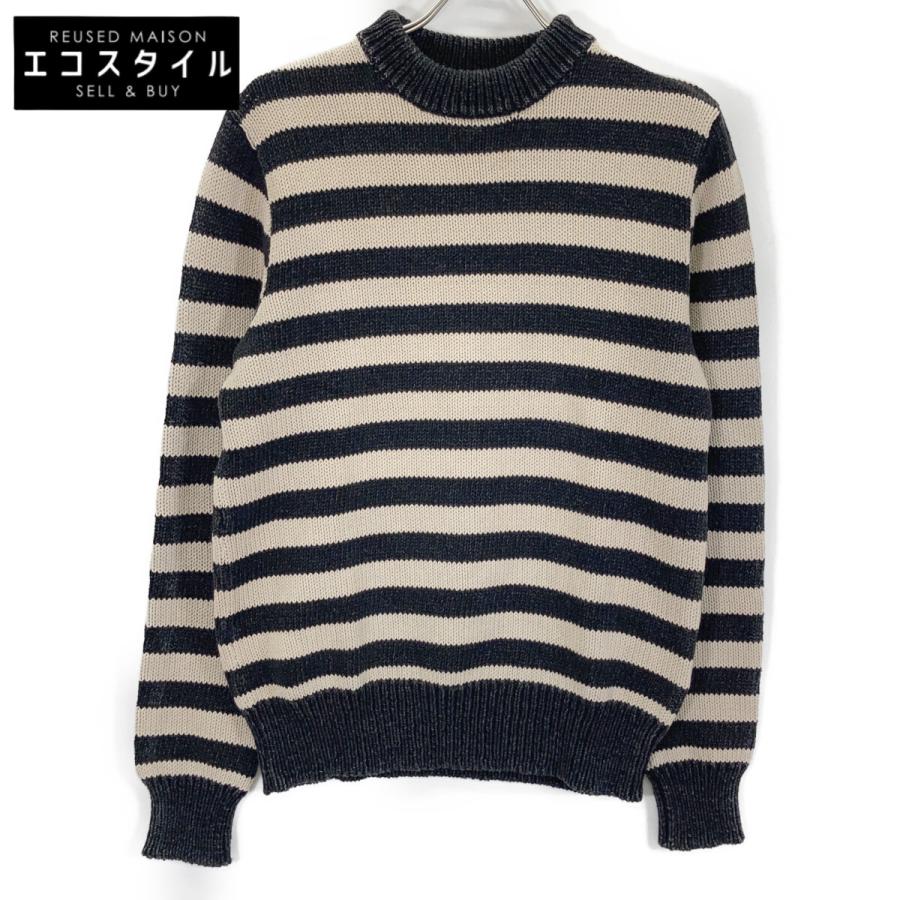 RRL ダブルアールエル 782638093001 ボーダー クルーネック コットン