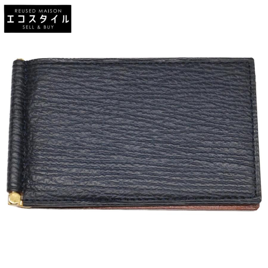 美品 GANZO ガンゾ 57639 シャークスキン マネークリップ カードケース