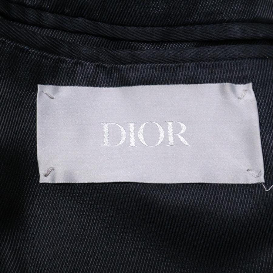 国内正規/  Dior HOMME ディオールオム 433C344A3225 カシミヤ クラシック ロング コート 44 メンズの画像