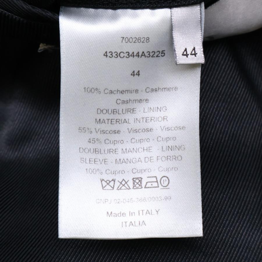 国内正規/  Dior HOMME ディオールオム 433C344A3225 カシミヤ クラシック ロング コート 44 メンズの画像
