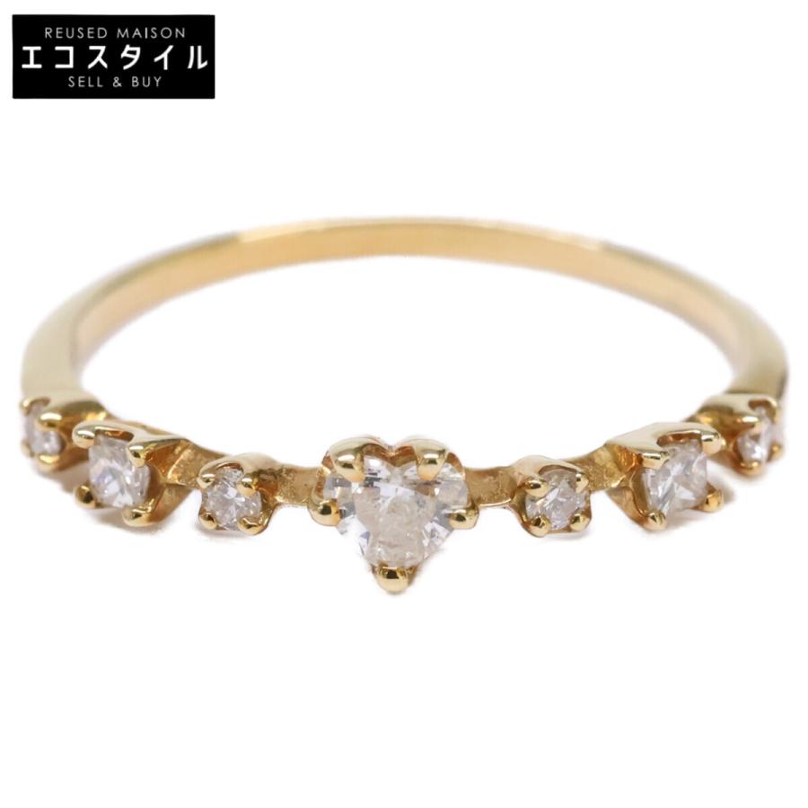 AHKAH（アーカー） K18 0.16 レメディ ハートシェイプ ダイヤモンド