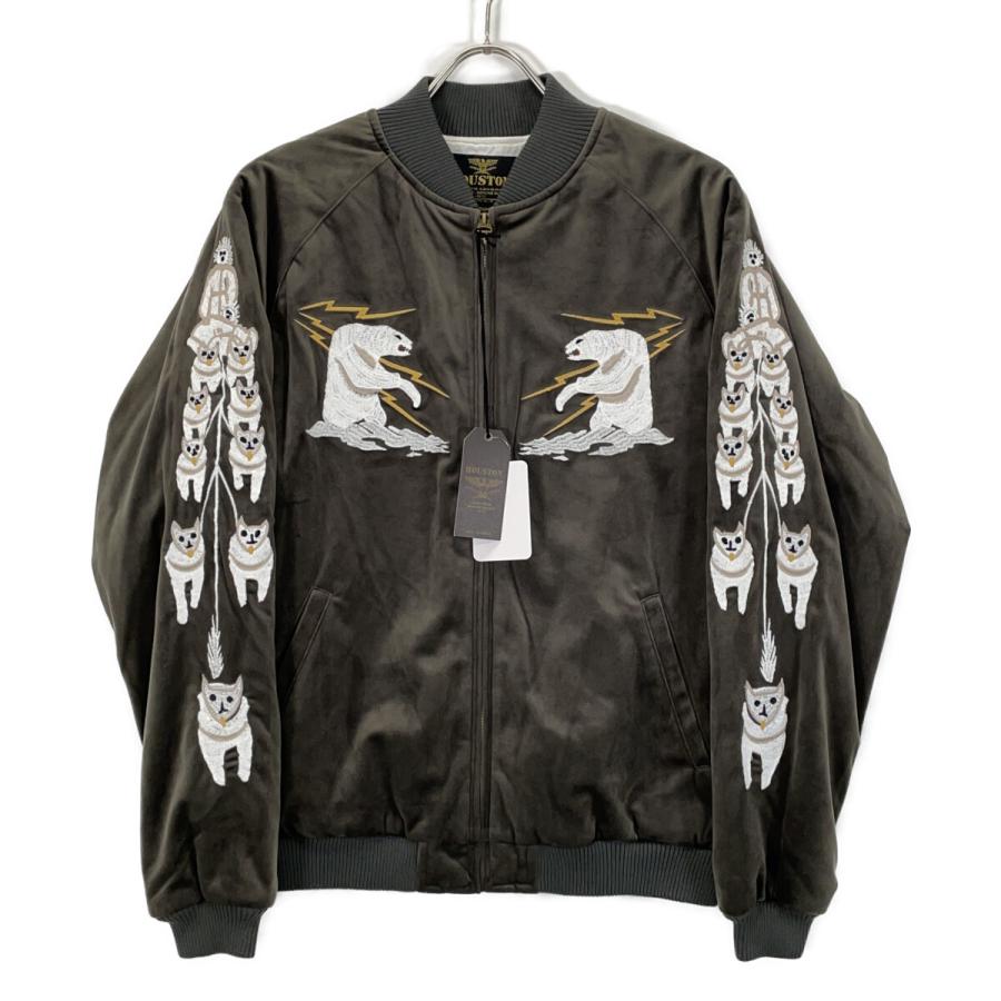 HOUSTON ヒューストン 51386 別珍 ALASKA スーベニアジャケット グレー
