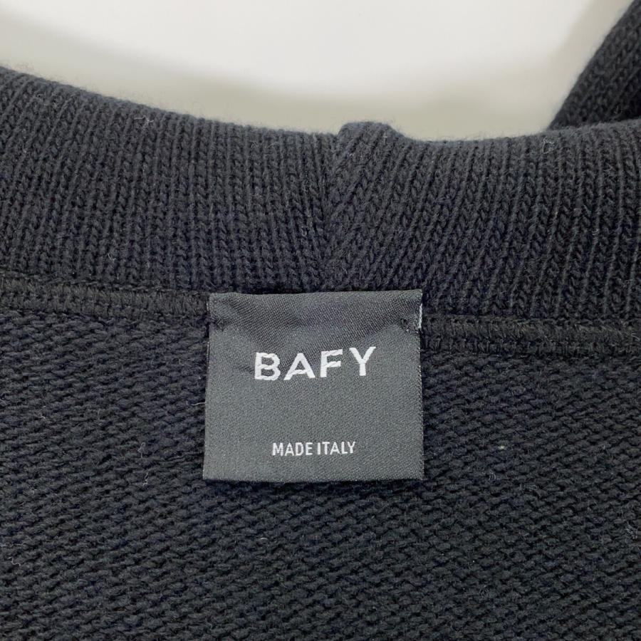 BAFY バフィー ブラック ウール ジップアップ ニットパーカー 48