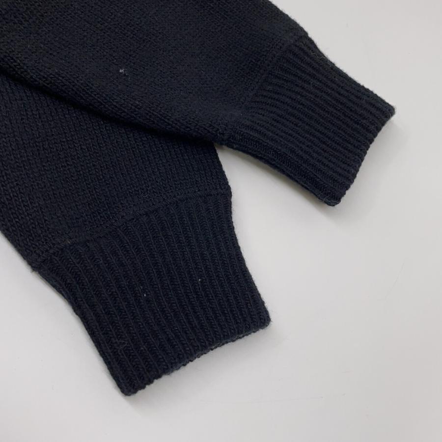 BAFY バフィー ブラック ウール ジップアップ ニットパーカー 48