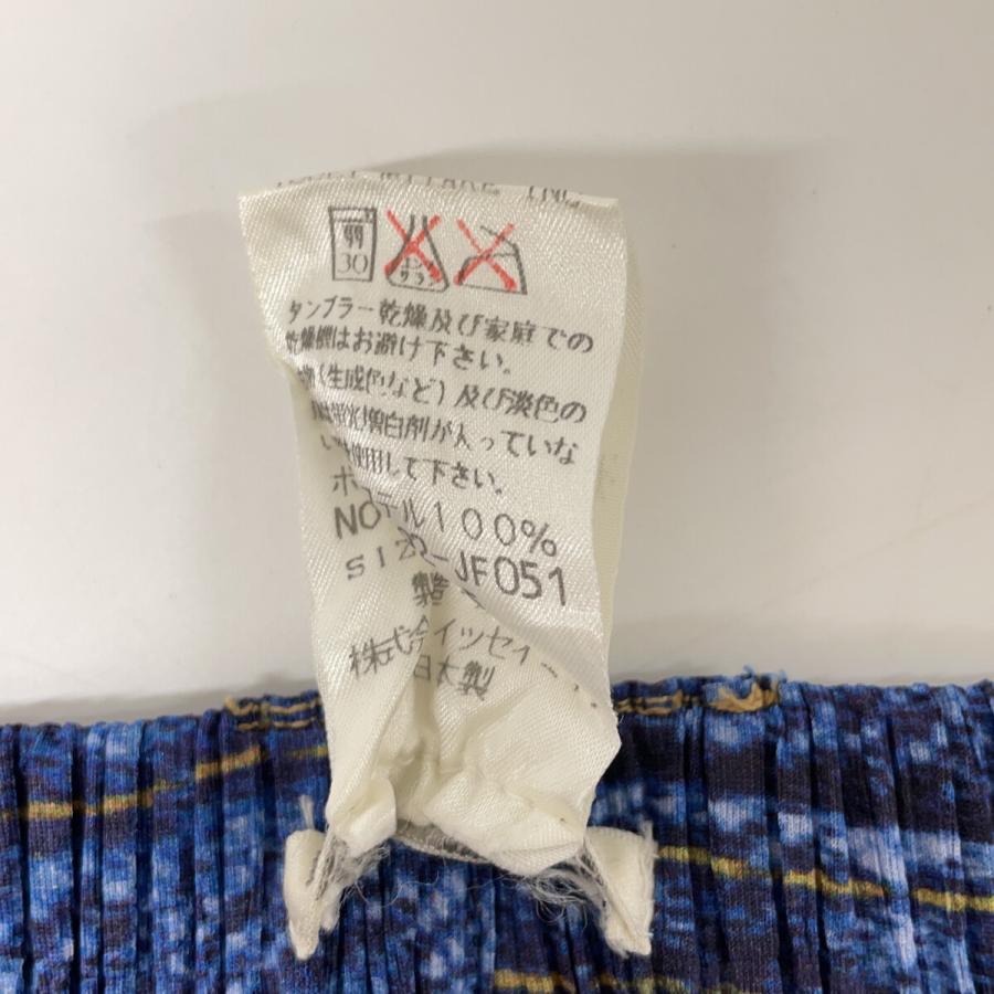 美品/ PLEATS PLEASE プリーツプリーズ PP92-JF051 デニム転写