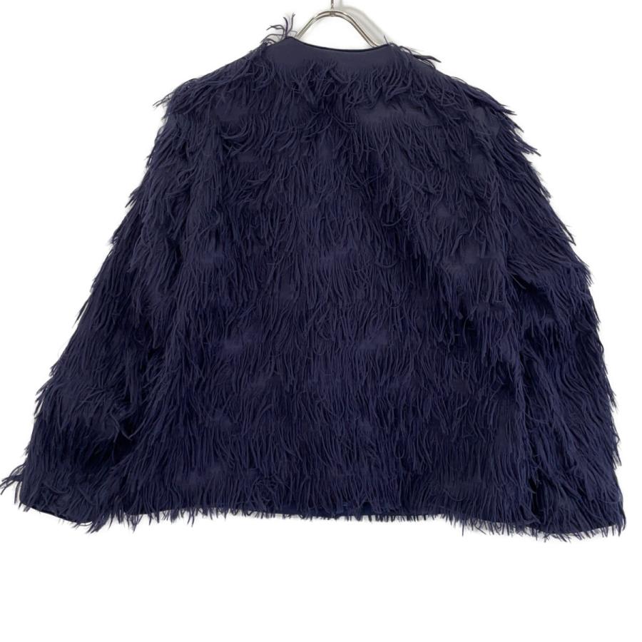 DRAWER（ドゥロワー） 6525-299-0913 ネイビー フリンジ ジャケット