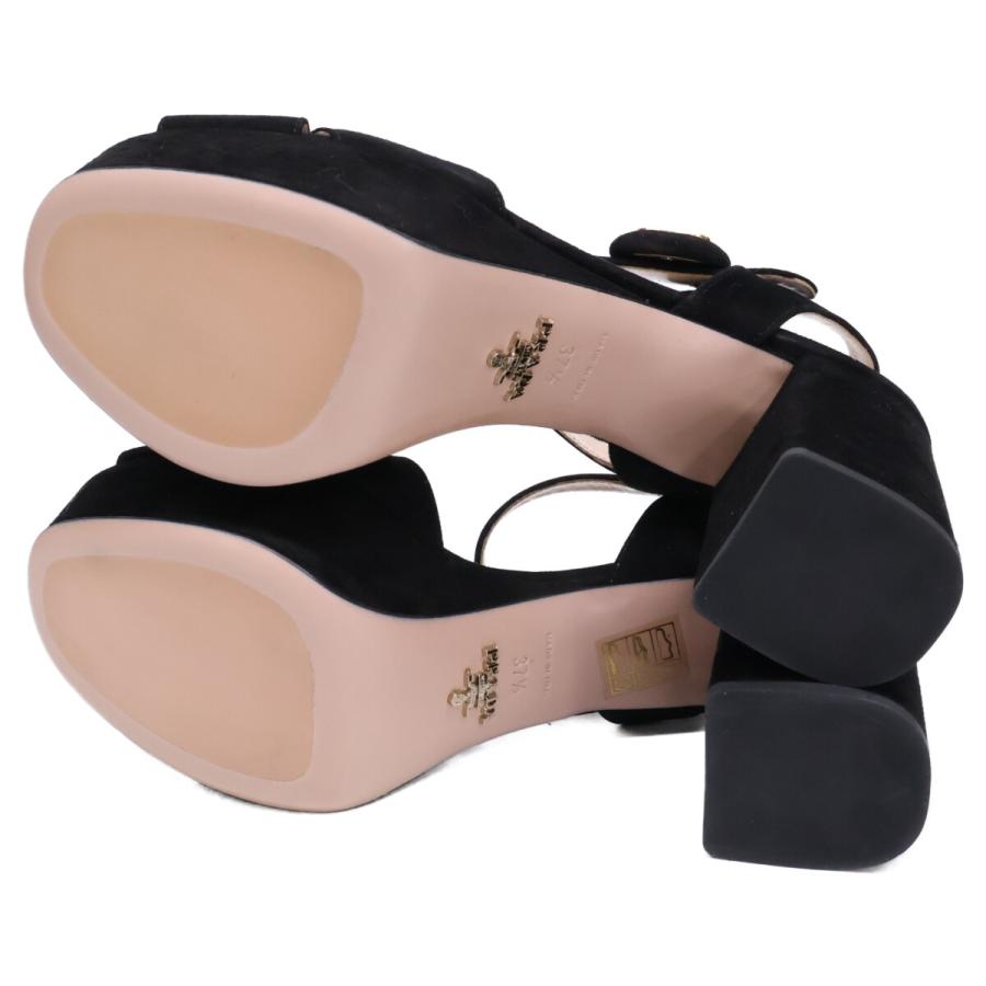PRADA（プラダ） 新品同様/ 95537 1XP985 スエード チャンキーヒール