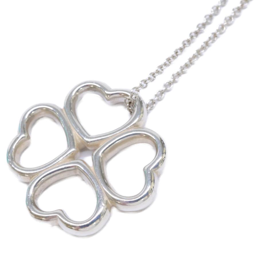 TIFFANY＆Co. ティファニー 925 ハート クローバー ペンダント ネックレス レディース