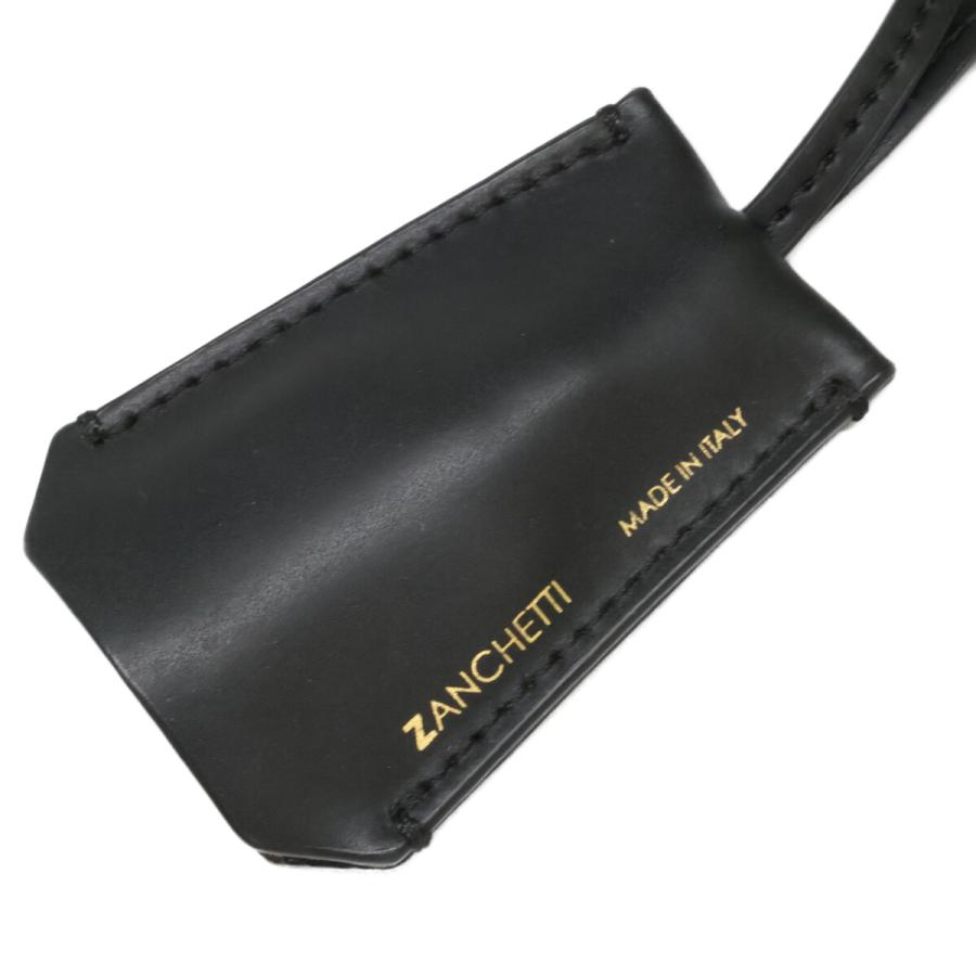美品 ZANCHETTI ザンケッティ クロシェット レザー ネックレス 
