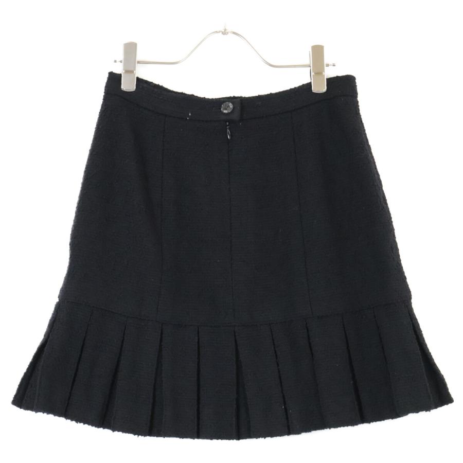 美品/  CHANEL シャネル P09679V05945 97A ツイード ジャケット/スカート セットアップ 40 ブラック レディースの画像