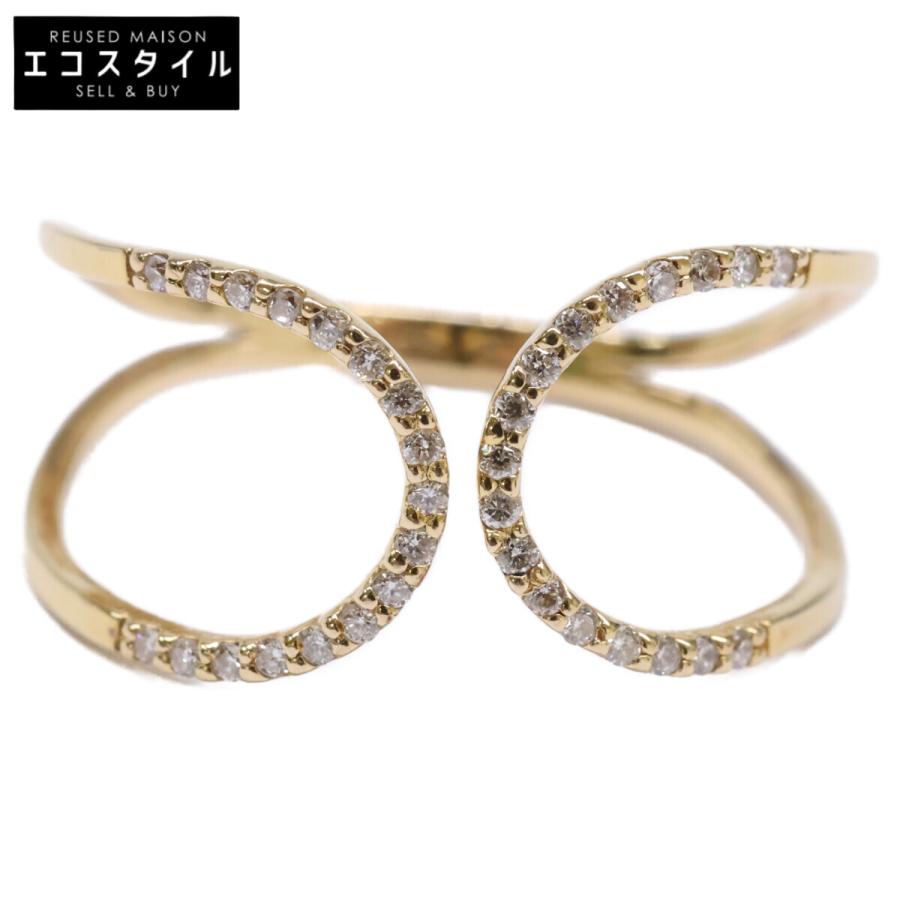 ete（エテ） 美品 K18 0.13 パーティクル ダイヤモンド リング 指輪