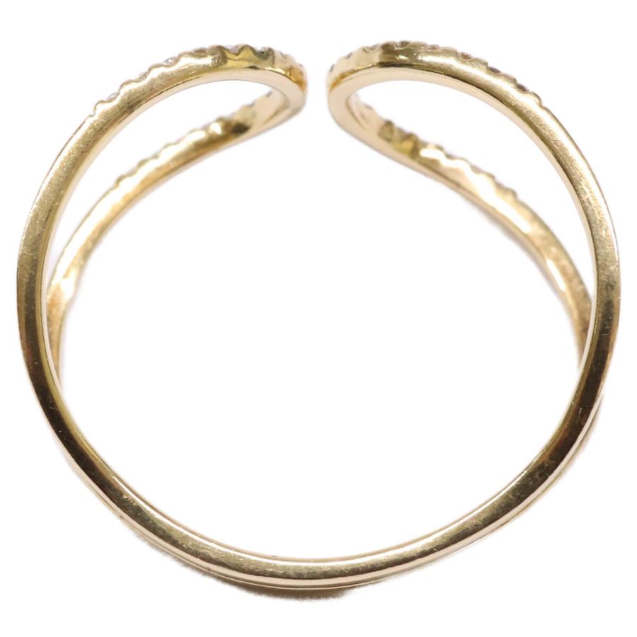 ete（エテ） 美品 K18 0.13 パーティクル ダイヤモンド リング 指輪