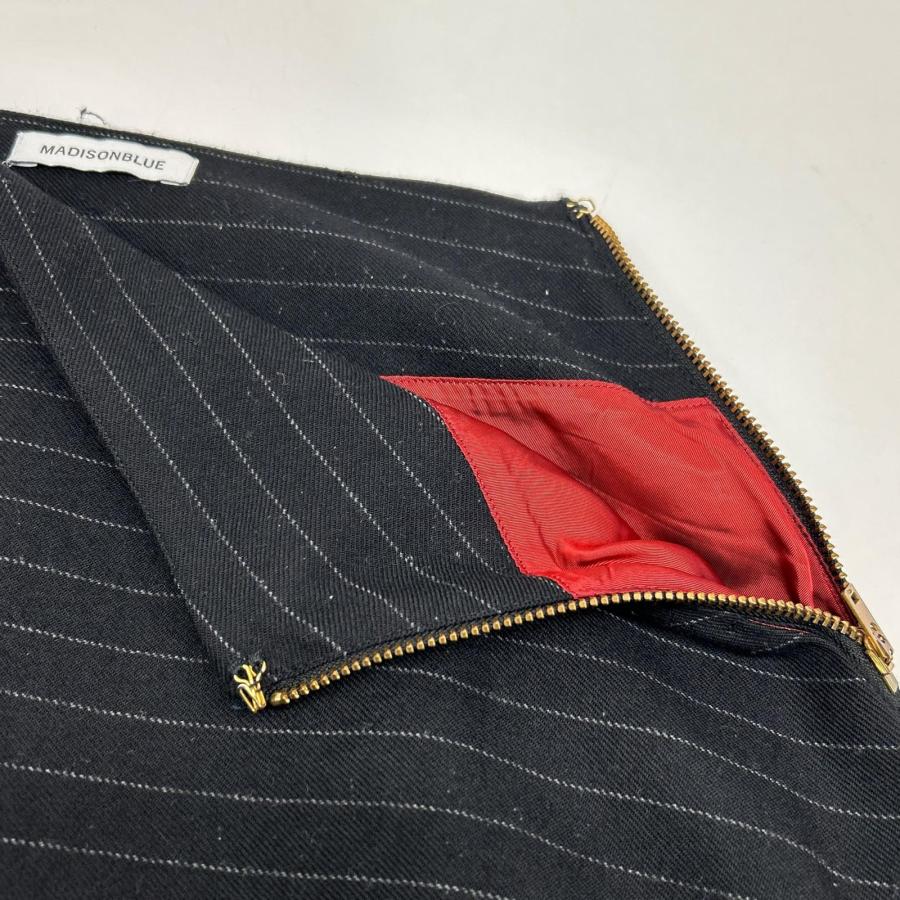 3364【美品】マディソンブルー　ロングスカート リネンスカート フレア 紺 MADISONBLUE - MADISONBLUE スカート フレア ロング リネン 青 薄青 02