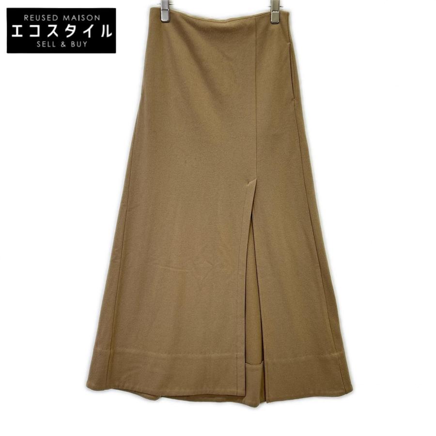 MADISONBLUEベージュ コットン フレアスカート MADISONBLUE(マディソンブルー)｜MI-MOLLET FLARE SK BACK SATIN