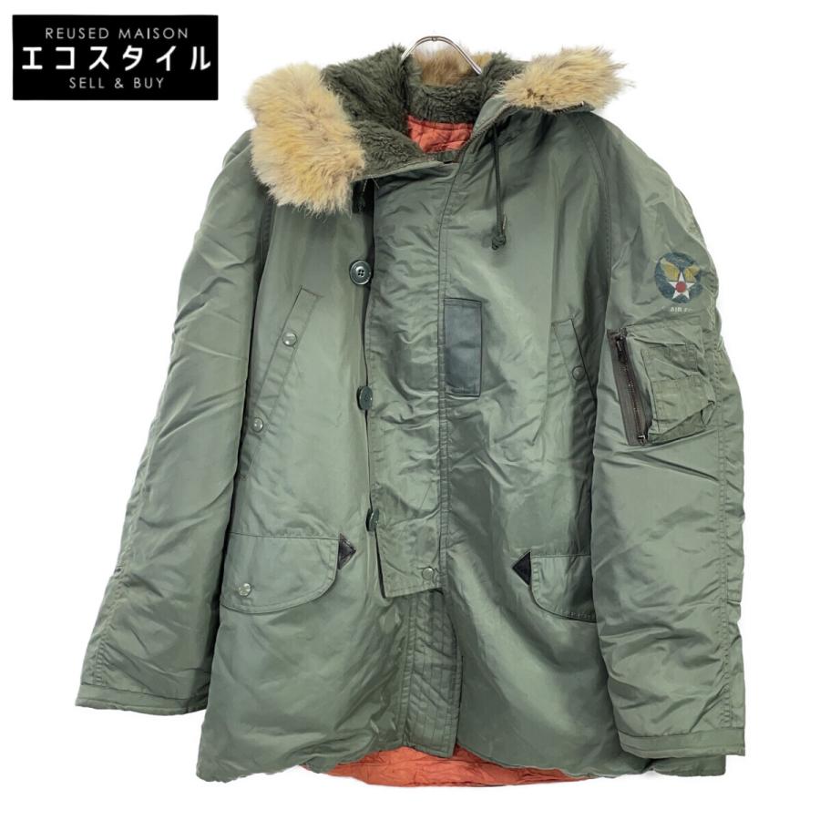 MILITARY ミリタリー 【HOPE MANUFACTURING】カーキ N-3B フライトジャケット L MILITARY ミリタリー 【HOPE MANUFACTURING】カーキ N-3B フライト