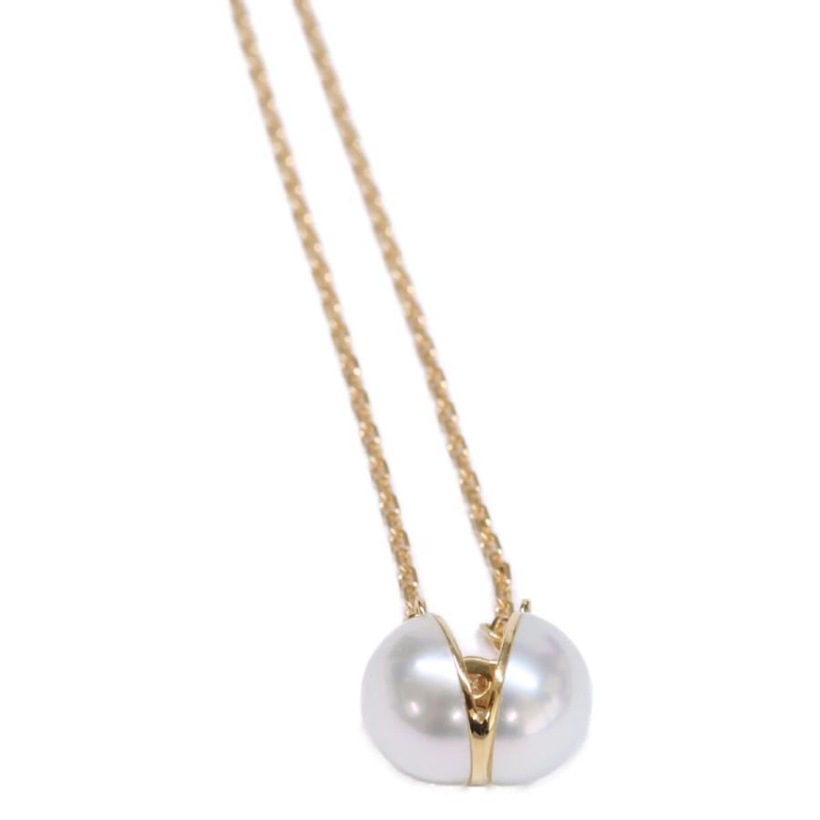 美品 TASAKI タサキ K18YG パール＆ダイヤモンド インブルーム