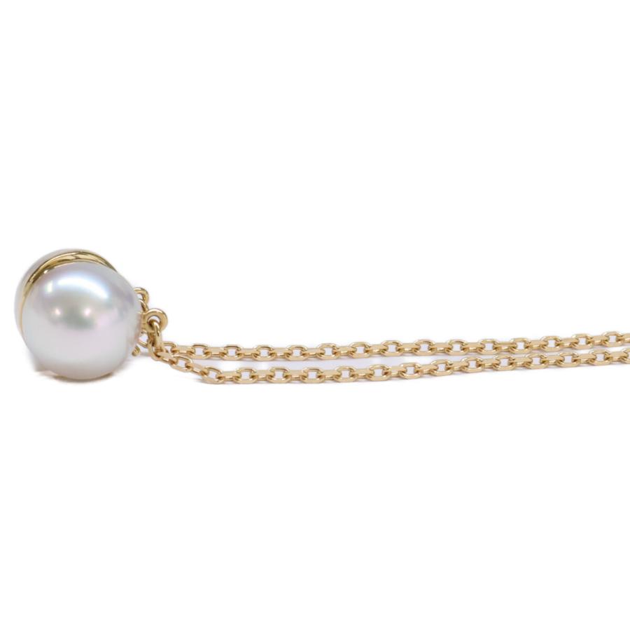 美品 TASAKI タサキ K18YG パール＆ダイヤモンド インブルーム