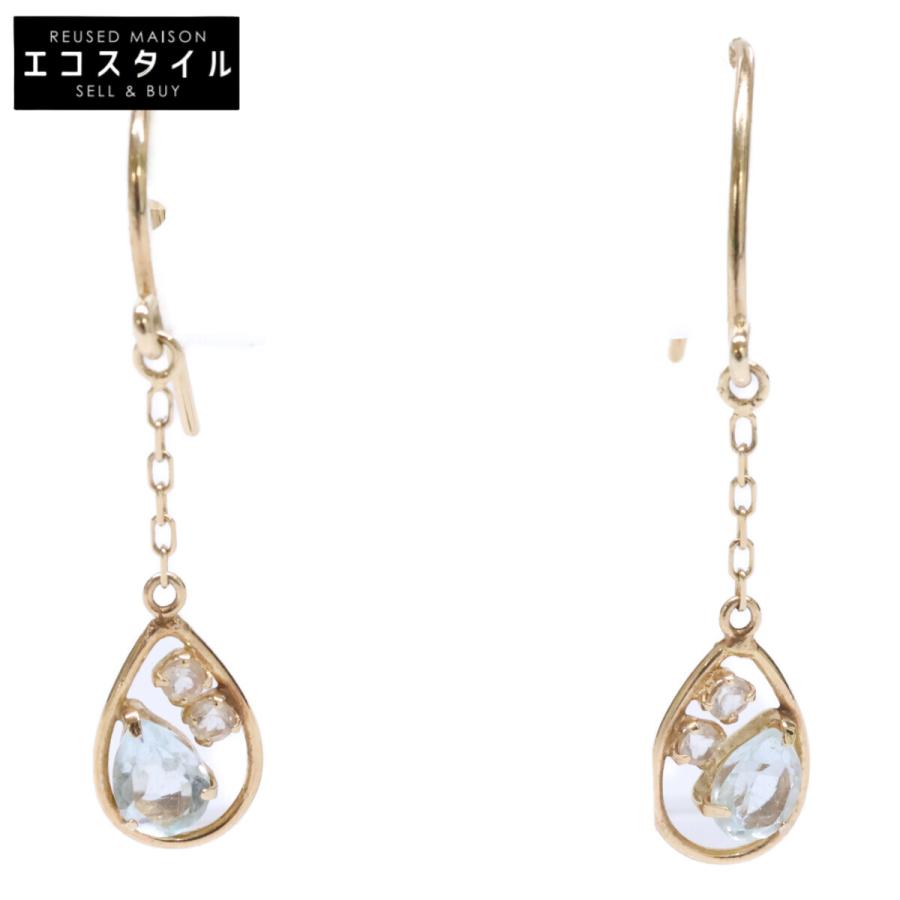 美品 EAU DOUCE 4℃ オデュースヨンドシー 141436153017 K10 ブルー 