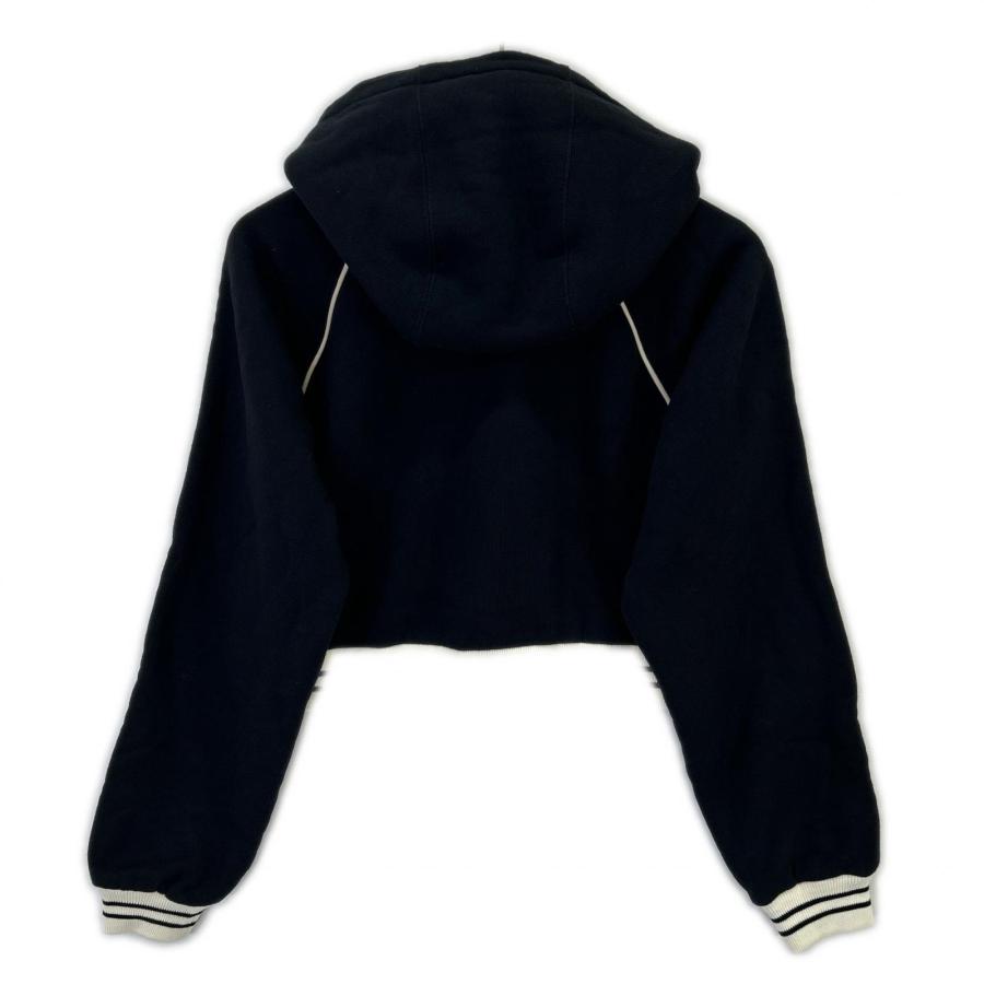 GUCCI グッチ ブラック 756592 コットンジジャージーフーデットスウェットシャツ ブラック XXS トップス レディース 中古_2