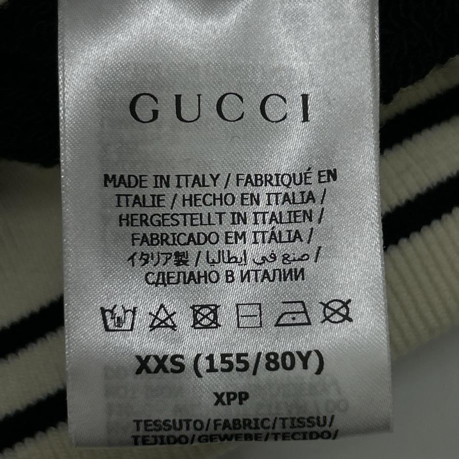 GUCCI グッチ ブラック 756592 コットンジジャージーフーデットスウェットシャツ ブラック XXS トップス レディース 中古_4