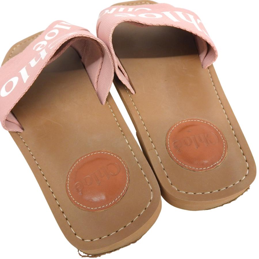 Chloe（クロエ） ウッディ フラットサンダル レディース ピンク 35 