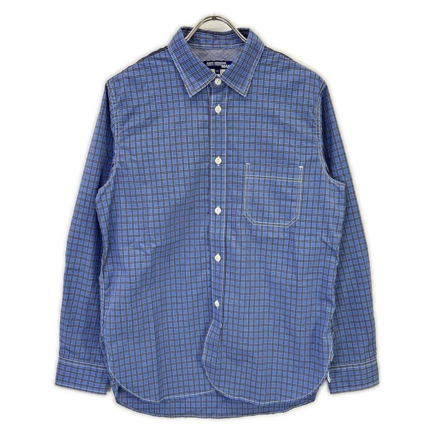JUNYA WATANABE MAN エルボーパッチ 切り替えチェックシャツ 美品/ JUNYA WATANABE MAN ジュンヤワタナベマン AD2020 WF-B017