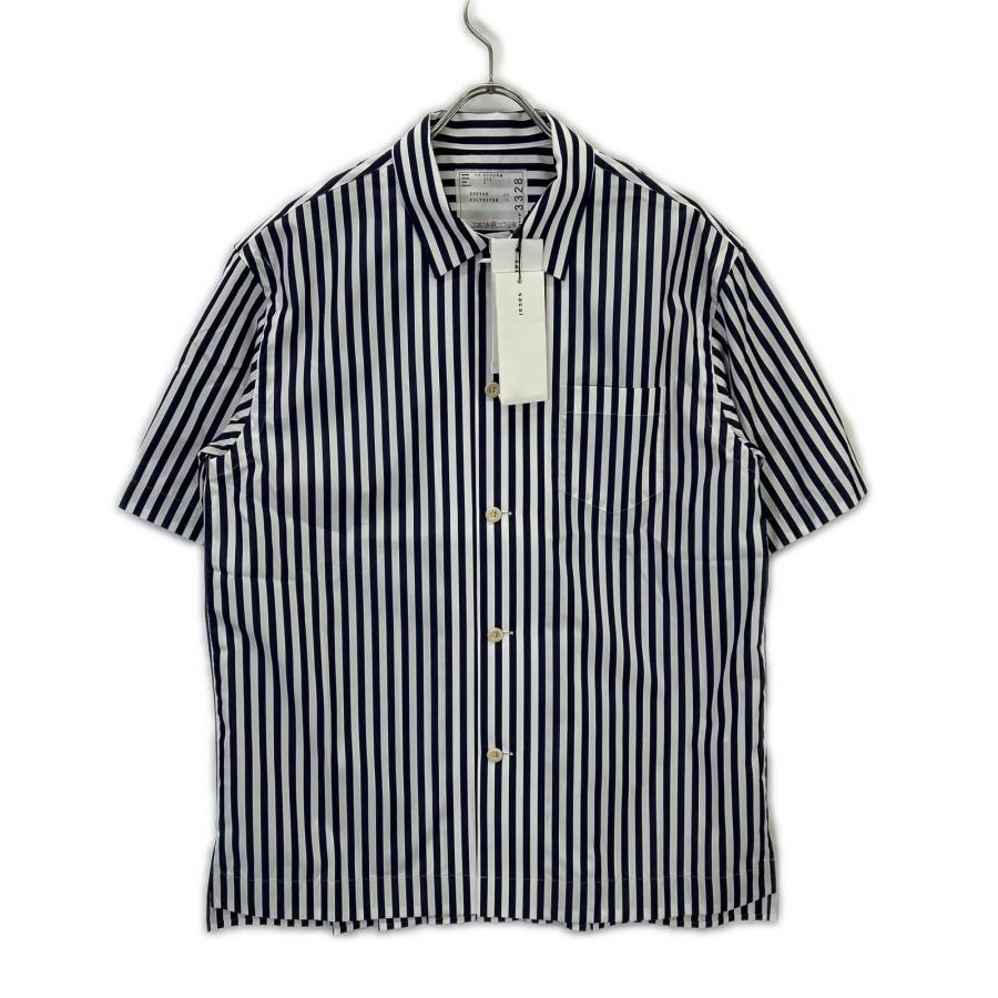 sacai（サカイ） 新品同様/24年製 24-03328M ストライプ 半袖シャツ 2 