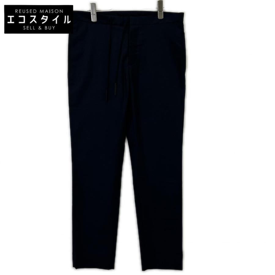 超美品 マルジェラ ドローストリングスラックス パンツ ネイビー 46 M Ｌ Maison Margiela マルジェラ ドローストリング スラックス 【公式通販】
