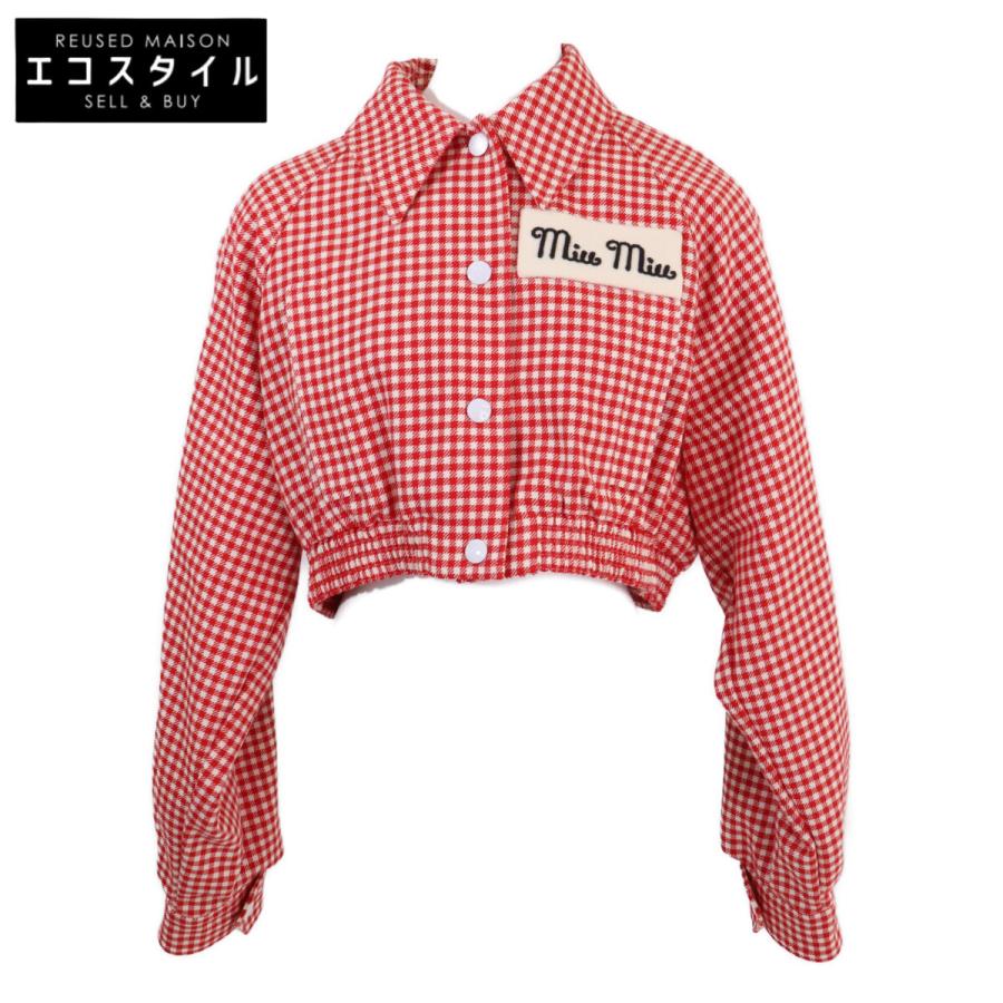 miu miu（ミュウミュウ） 美品 国内正規 ML671 ギンガムチェック