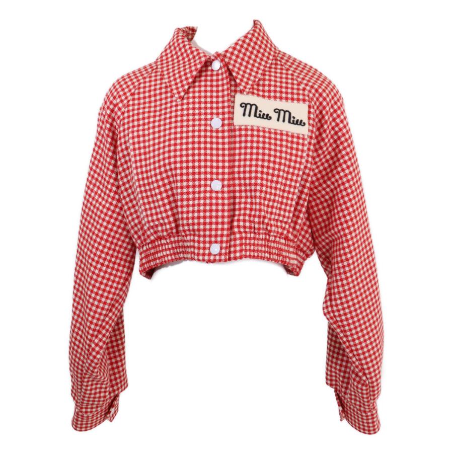 miu miu（ミュウミュウ） 美品 国内正規 ML671 ギンガムチェック