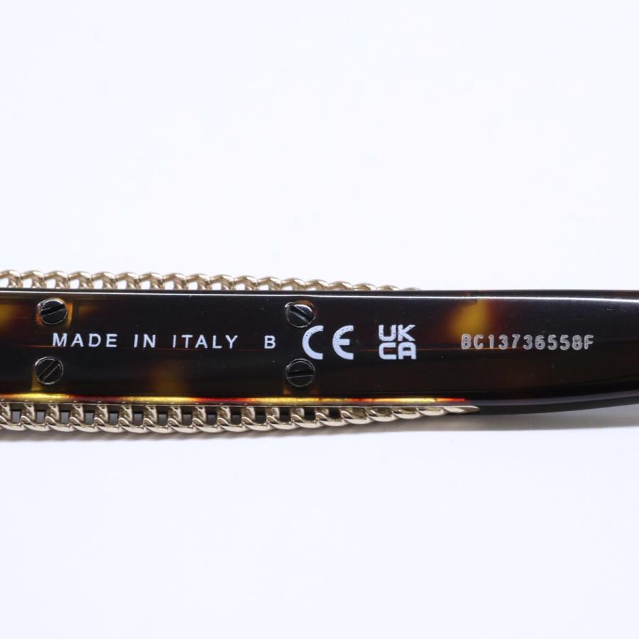 美品 CHANEL シャネル 3459-A c.714 ココマーク チェーンデザイン ラウンドシェイプ メガネフレーム 眼鏡 51□20 140 レディースの画像
