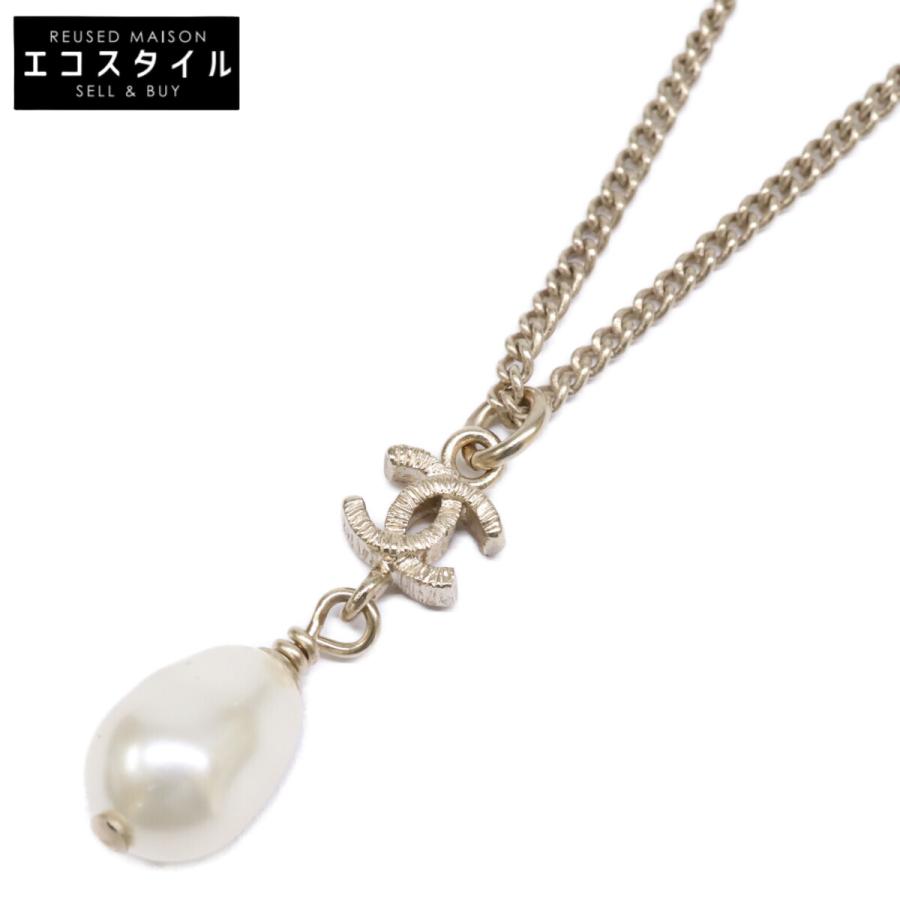 シャネル　ネックレス　ココマーク　イミテーションパール CHANEL（シャネル） 美品 B12C ココマーク イミテーションパール