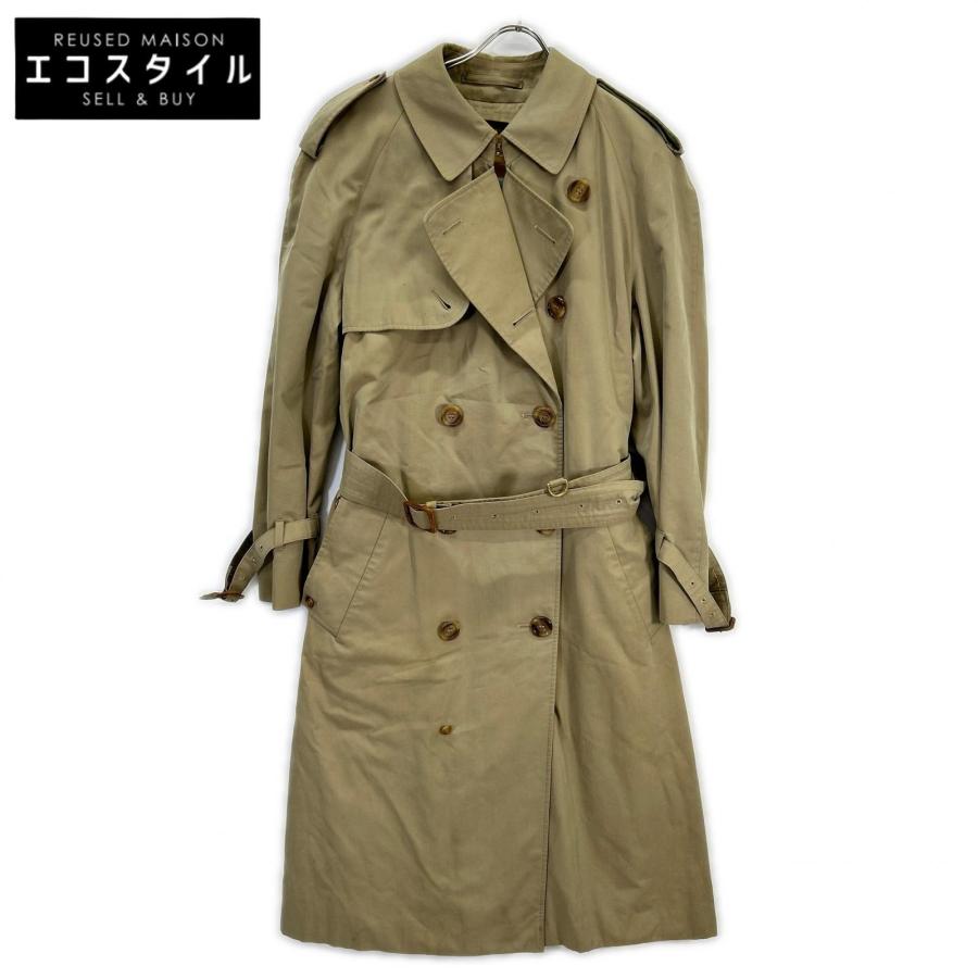 Aquascutum メンズトレンチコート ベージュ、36S Aquascutum（アクアスキュータム） イギリス製 ベージュ トレンチ