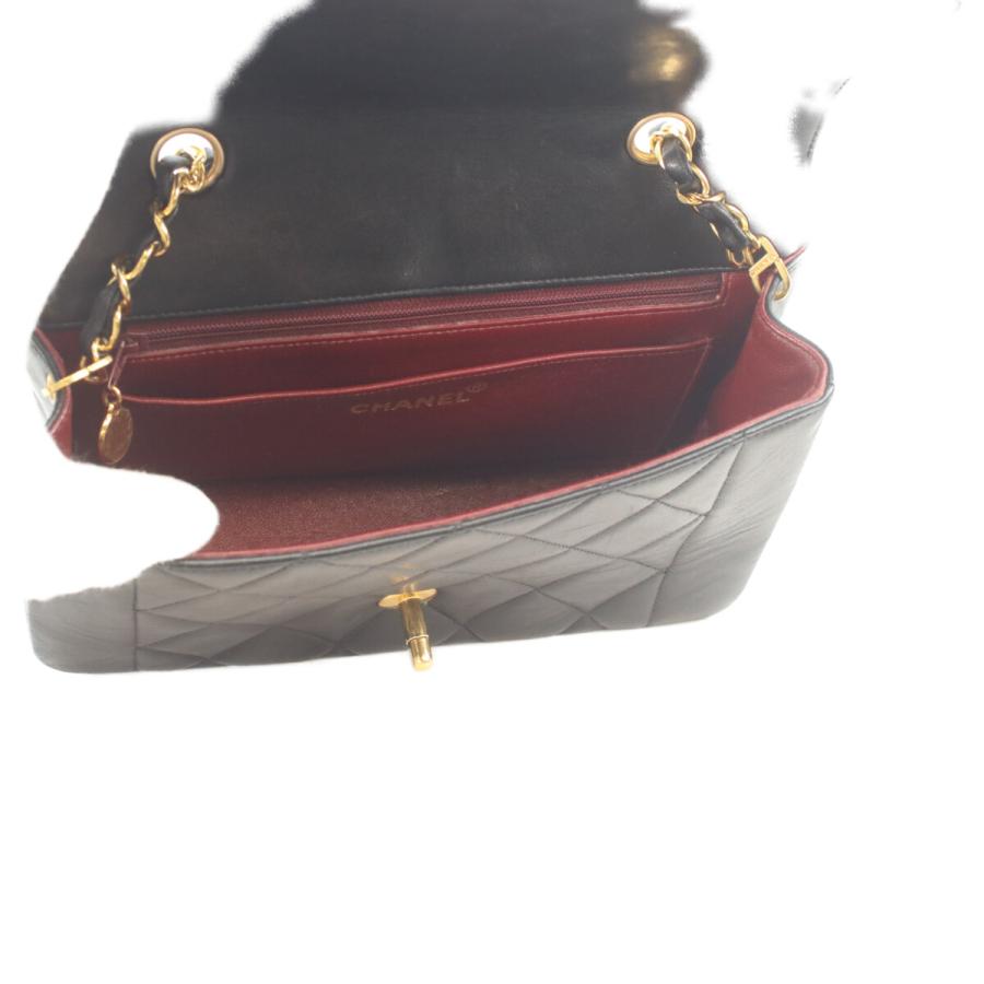 シャネル CHANEL ダイアナ22 A01164 ブラック/ゴールド金具 ラムスキン レディース ショルダーバッグ CHANEL（シャネル） A01164 黒 マトラッセ ラムスキン ゴールド金具