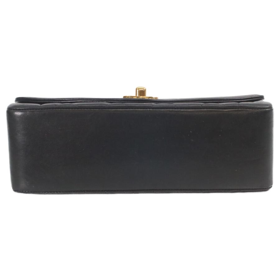 シャネル CHANEL ダイアナ22 A01164 ブラック ゴールド金具 ラムスキン レディース ショルダーバッグ CHANEL（シャネル） A01164 黒 マトラッセ ラムスキン ゴールド金具