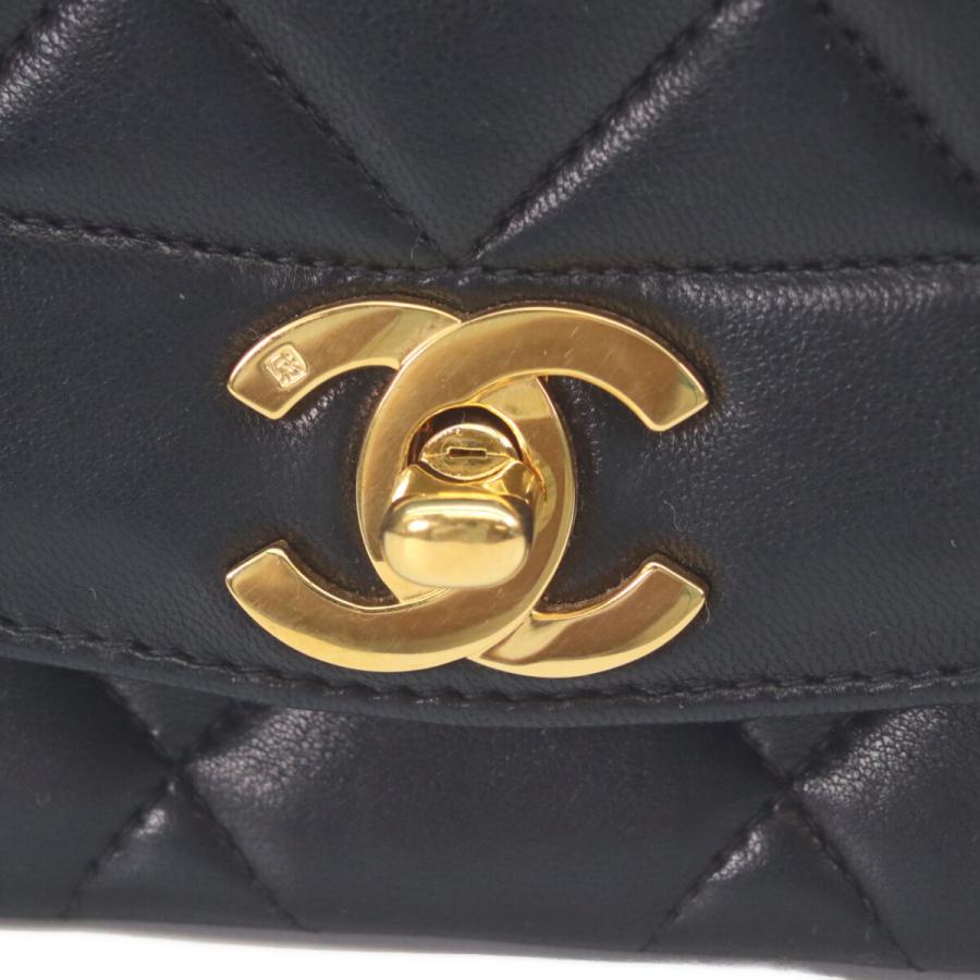 CHANEL（シャネル） A01164 黒 マトラッセ ラムスキン ゴールド金具