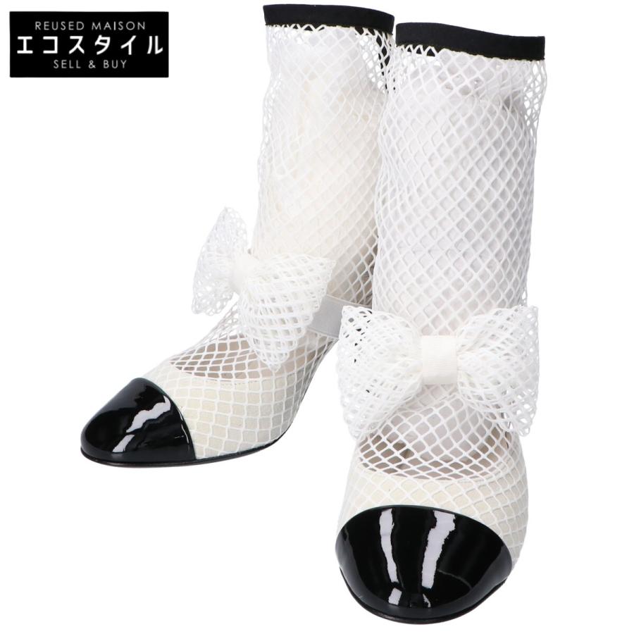 CHANEL（シャネル） 美品 23SS リボン パールココマーク パテント