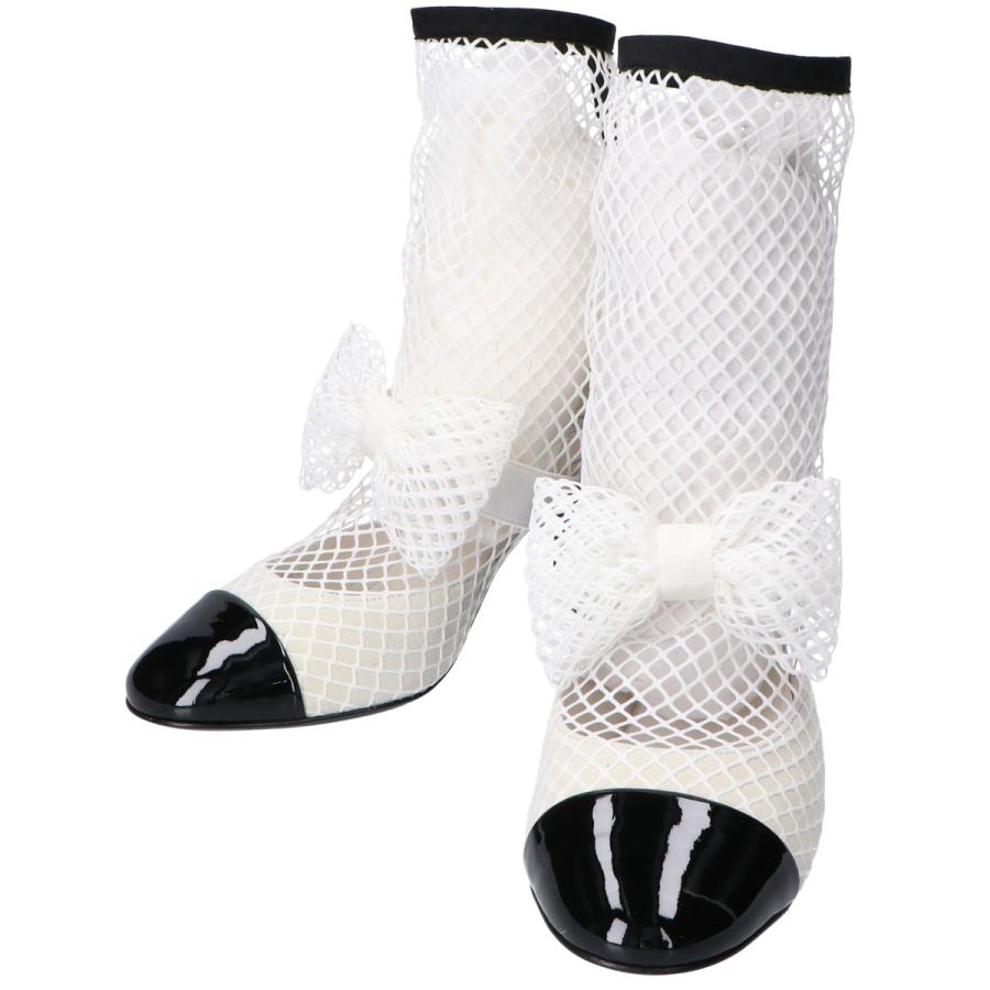 CHANEL（シャネル） 美品 23SS リボン パールココマーク パテント