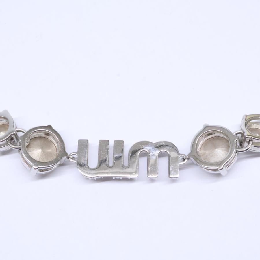 miu miu（ミュウミュウ） 23SS 5JC870 クリスタルロゴ チョーカー