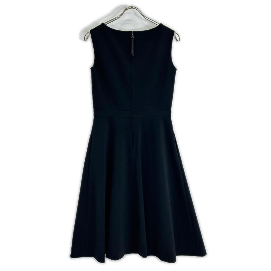 FOXEY リボンドレス　ワンピース　38 黒 ノースリーブ ブラックNY FOXEY NEW YORK フォクシーニューヨーク ブラック 37570 Dress Freesia