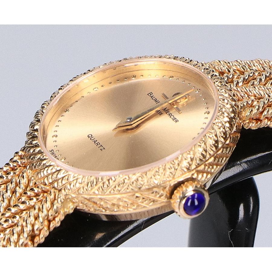 Baume＆Mercier ボーム＆メルシエ K18 金無垢 ラウンドフェイス