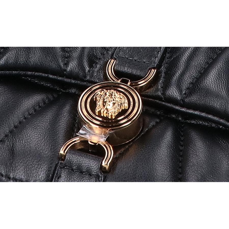 新品同様 Versace ヴェルサーチ 1017740-1A12975 クレイオ キルティング ナッパ ミニ ショルダーバッグ レディースの画像