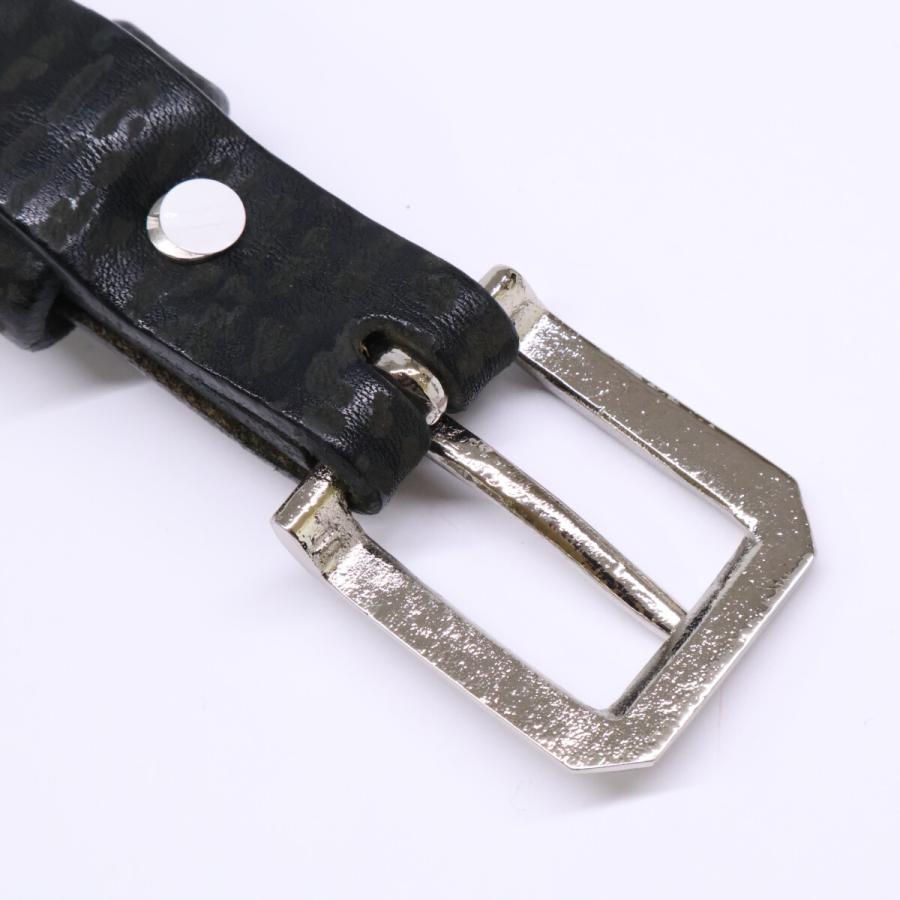 STRUM ストラム 美品 フルタンニンピット鞣し ステアハイド ベンズ クロスカスタム ナローベルト STRUM(ストラム) ステアハイド ベンズ クロスカスタム ナローベルト