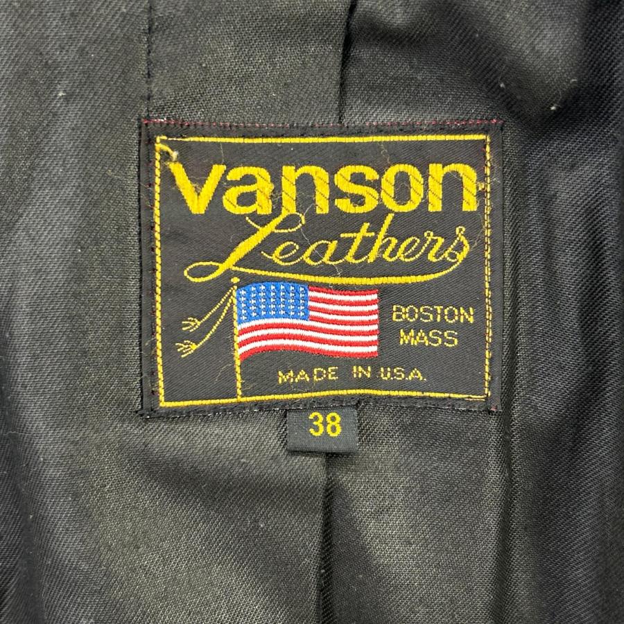 VANSON（バンソン） USA製 ドミネーター ブラック ダブルライダース