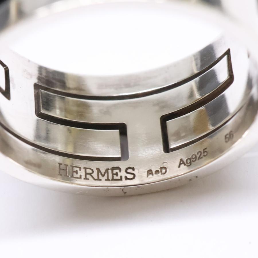 ✨HERMES✨エルメス✨ムーブアッシュ✨Ag925✨シルバー✨Hロゴ✨リング✨ HERMES エルメス Ag925 Move H ムーブアッシュ リング 指輪 56