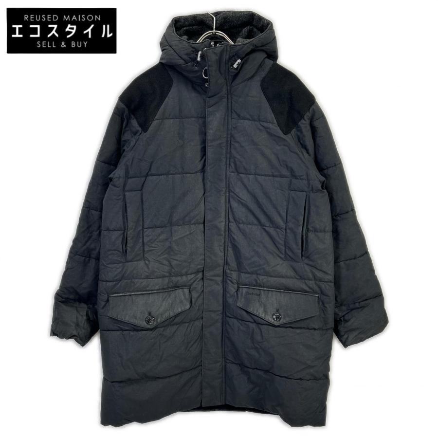 Barbour バブアー ブラック ファイバーダウンコート M コート 