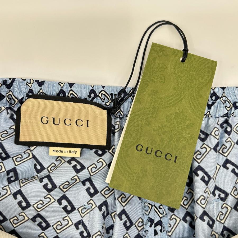 GUCCI（グッチ） 672698 ライトブルー ジオメトリー スクエアGG