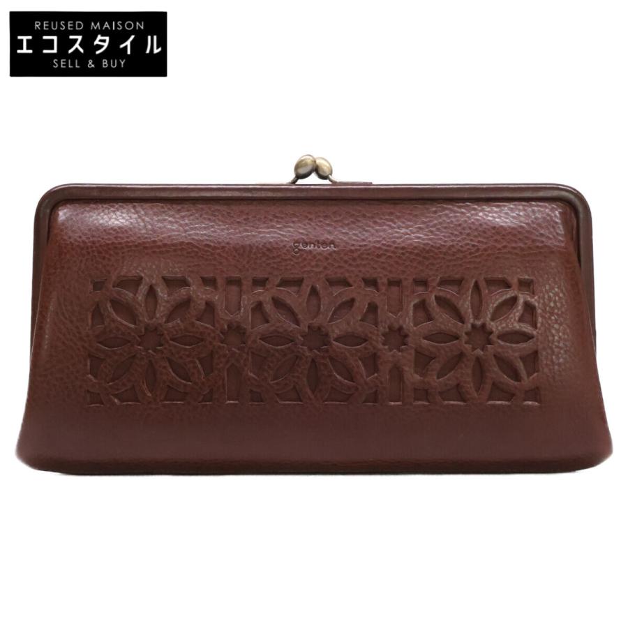 genten（ゲンテン） 44250-56 カットワーク 口金長財布 レディース 