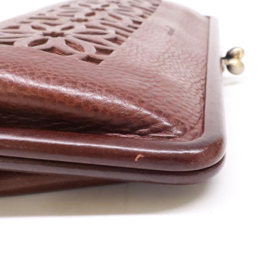 genten（ゲンテン） 44250-56 カットワーク 口金長財布 レディース 