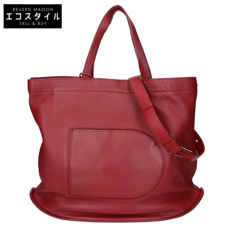【新品】DELVAUX オレンジ レッド トートバッグ デルヴォー DELVAUX デルヴォー Delvaux Pin 2WAY ショルダーバッグ トートバッグ